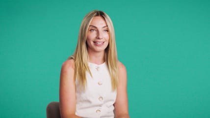 Woman from Allwyn x The Trade Desk case study video shoot