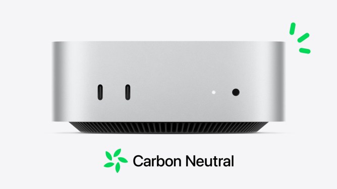 Mac Mini is now carbon neutral.