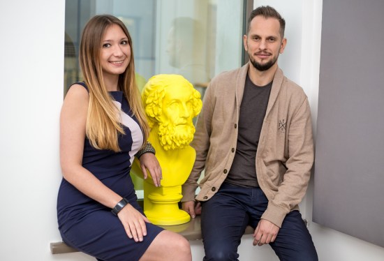 Quoroom founders Ulyana Shtybel and Denys Goncharenko