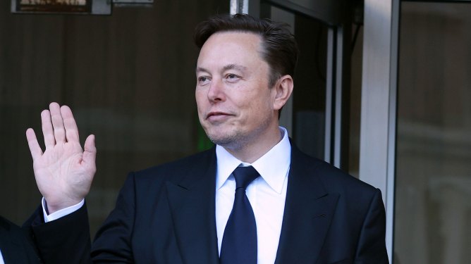 SAN FRANCISCO, CALIFORNIA - JANUARY 24: Tesla CEO Elon Musk leaves the Phillip Burton Federal Building on January 24, 2023 in San Francisco, California. Musk testified at a trial regarding a lawsuit that has investors suing Tesla and Musk over his August 2018 tweets saying he was taking Tesla private with funding that he had secured. The tweet was found to be false and cost shareholders billions of dollars when Tesla's stock price began to fluctuate wildly allegedly based on the tweet. (Photo by Justin Sullivan/Getty Images)