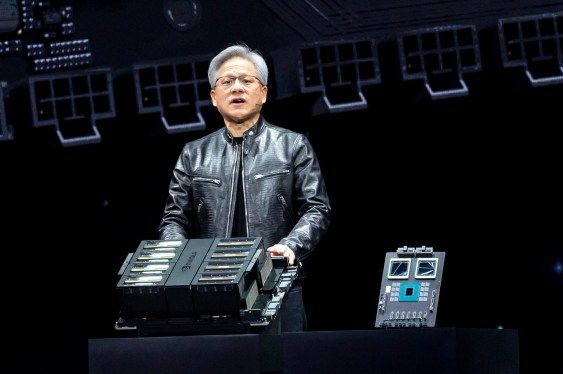 Jensen Huang, co-founder and chief executive officer of Nvidia Corp.