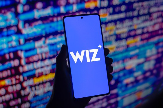 Wiz logo displayed on a smartphone