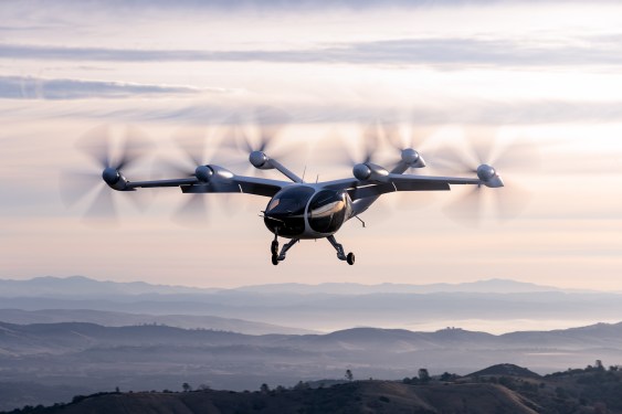 Joby Aviation evtol aircraft in the sky