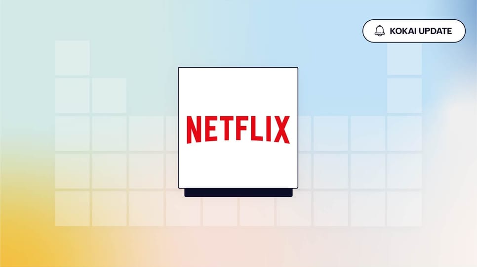 Netflix logo + Kokai update badge - The Trade Desk